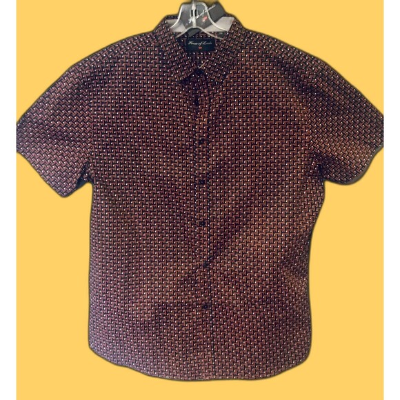 House of Lords Men's  Button Up Short Sleeve Shirt Size 2XL NewWT - Picture 1 of 8